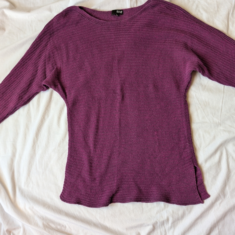 Ana Sweater size L Purple
